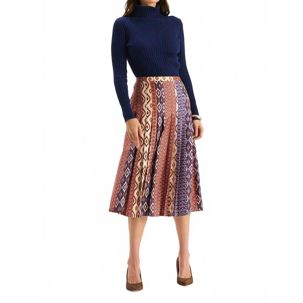 NEW TYLER BOE fiona skirt in poulard stark